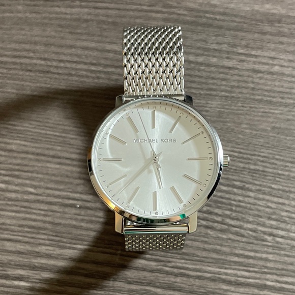 Kors Women's Pyper Three-Hand Steel Watch Silver BNWOT - Picture 1 of 4